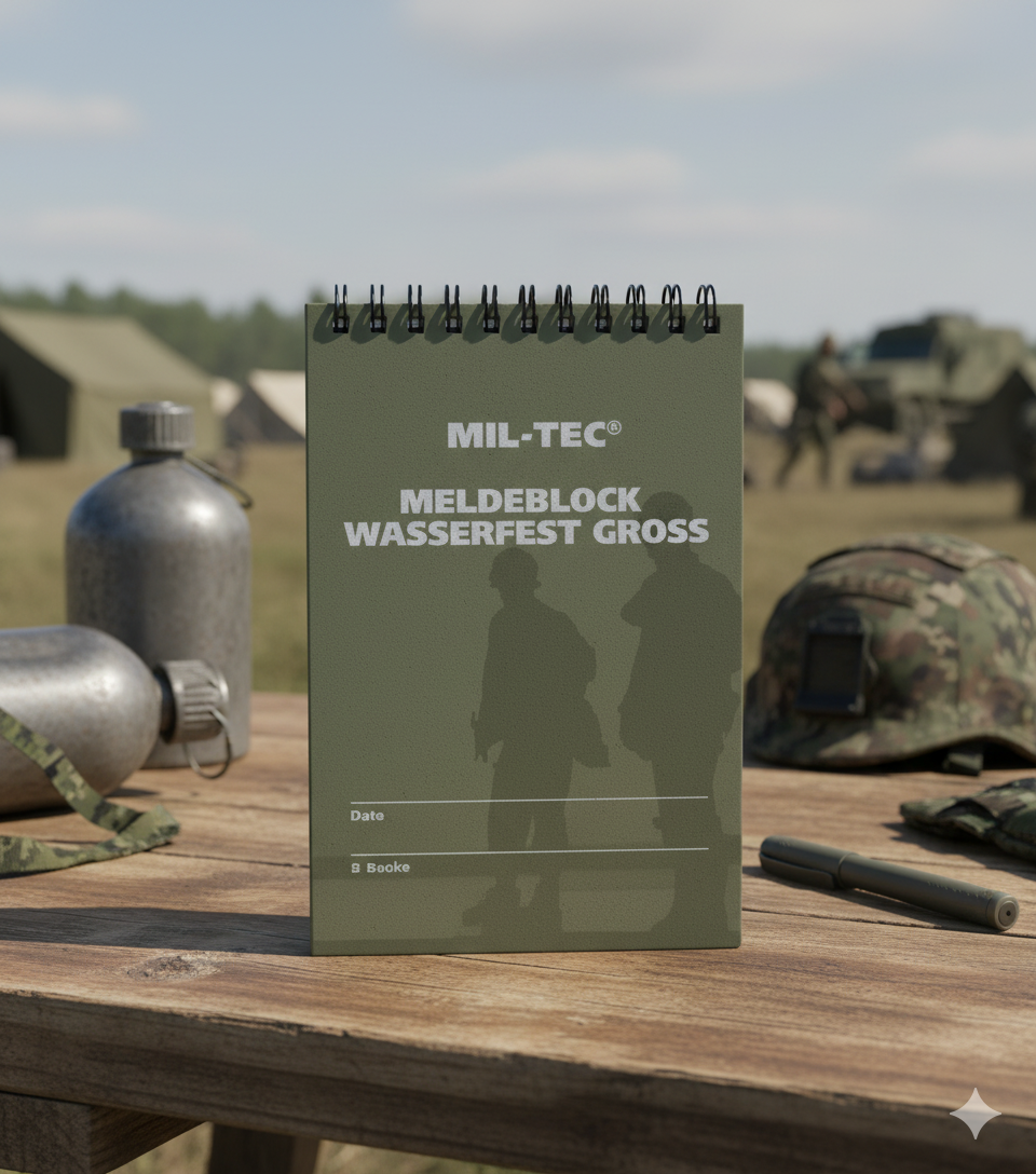 Mil-Tec Bloc de Notas Impermeable Pequeño