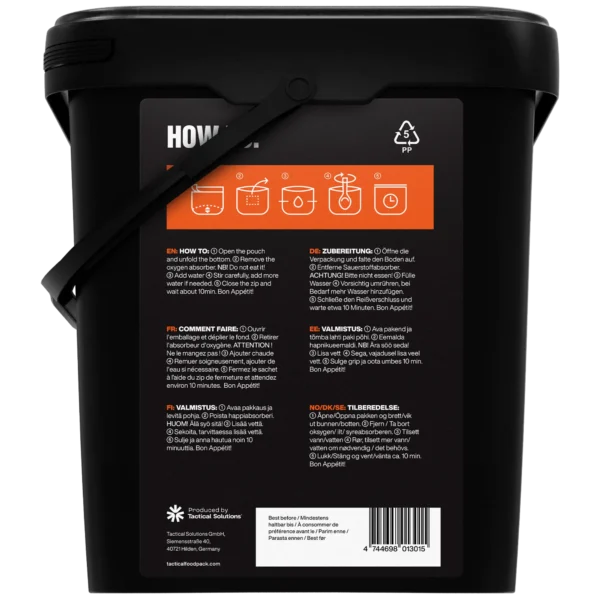 Survival Pack Mike Tactical Foodpack 21 Comidas Liofilizadas para 1 Semana con Gel Ignifugo