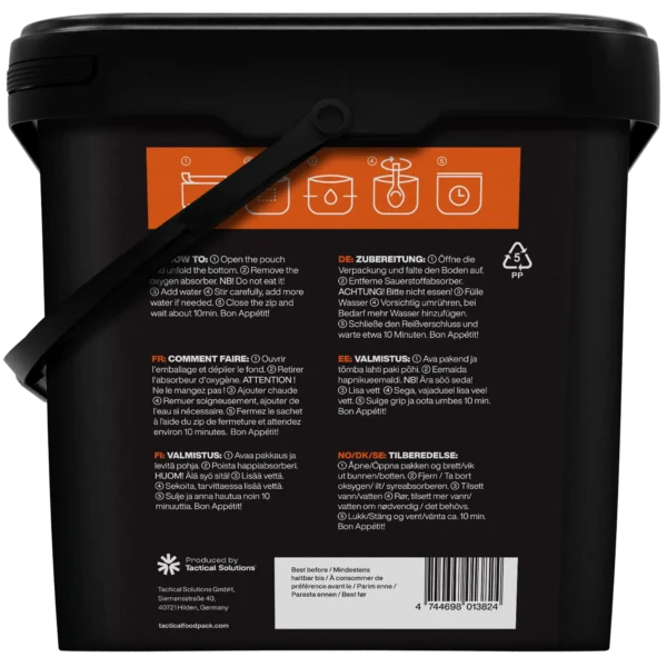 Weekpack Juliett Tactical Foodpack 21 Comidas Veganas Liofilizadas para 7 Días Outdoor