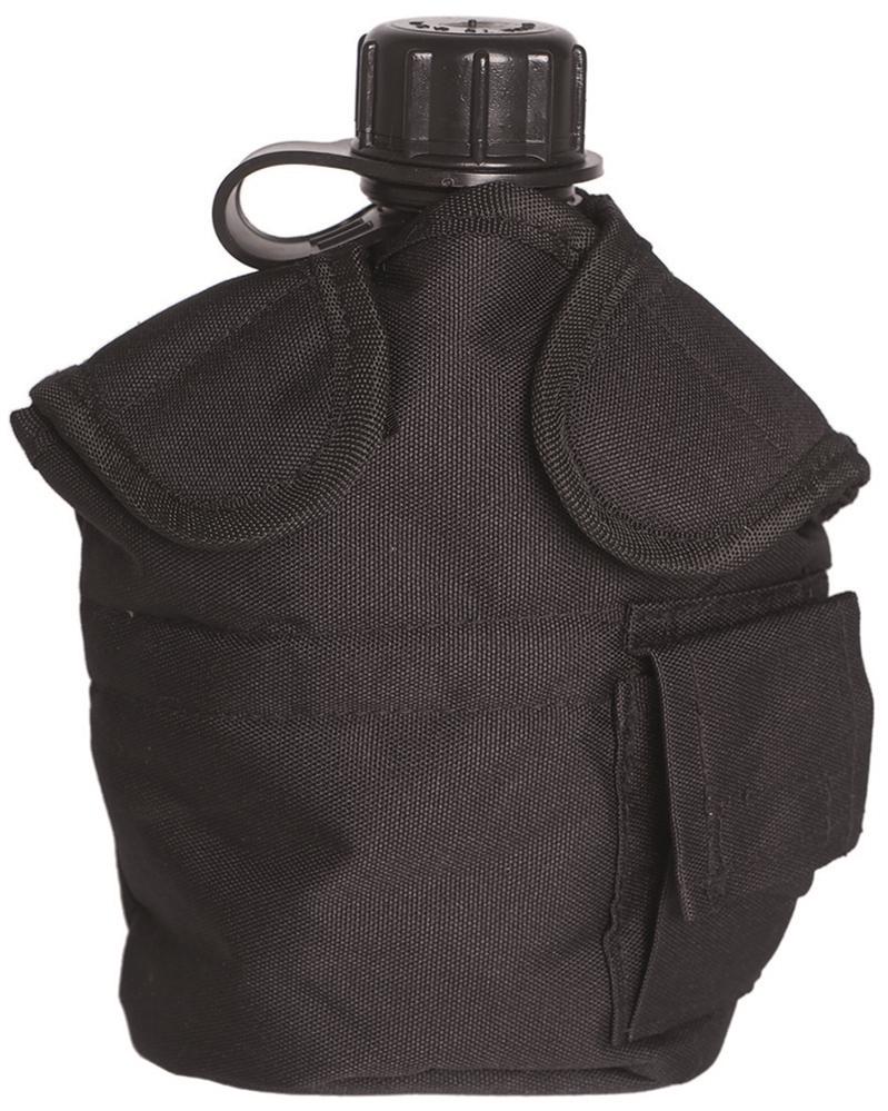 FELDFLASCHENTASCHE MOLLE US-STYLE SCHWARZ NORTHVIVOR