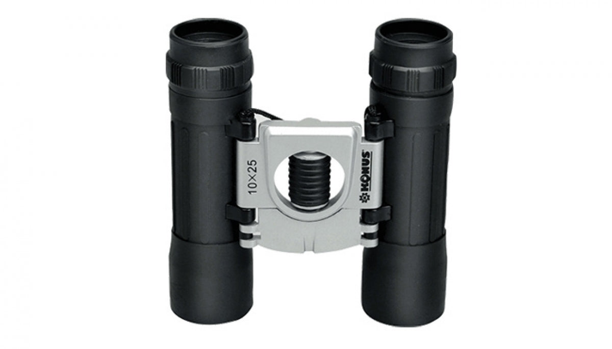 Konus Basic 10x25 Prismático Compacto de Bolsillo con Enfoque Central
