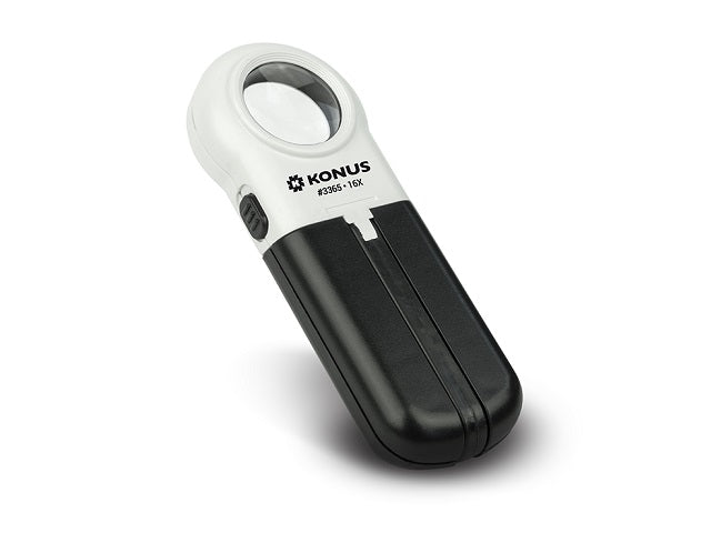 Konus Flexo-Mini Lupa con Luz LED 8x - Lupa de Mesa y Mano Flexible