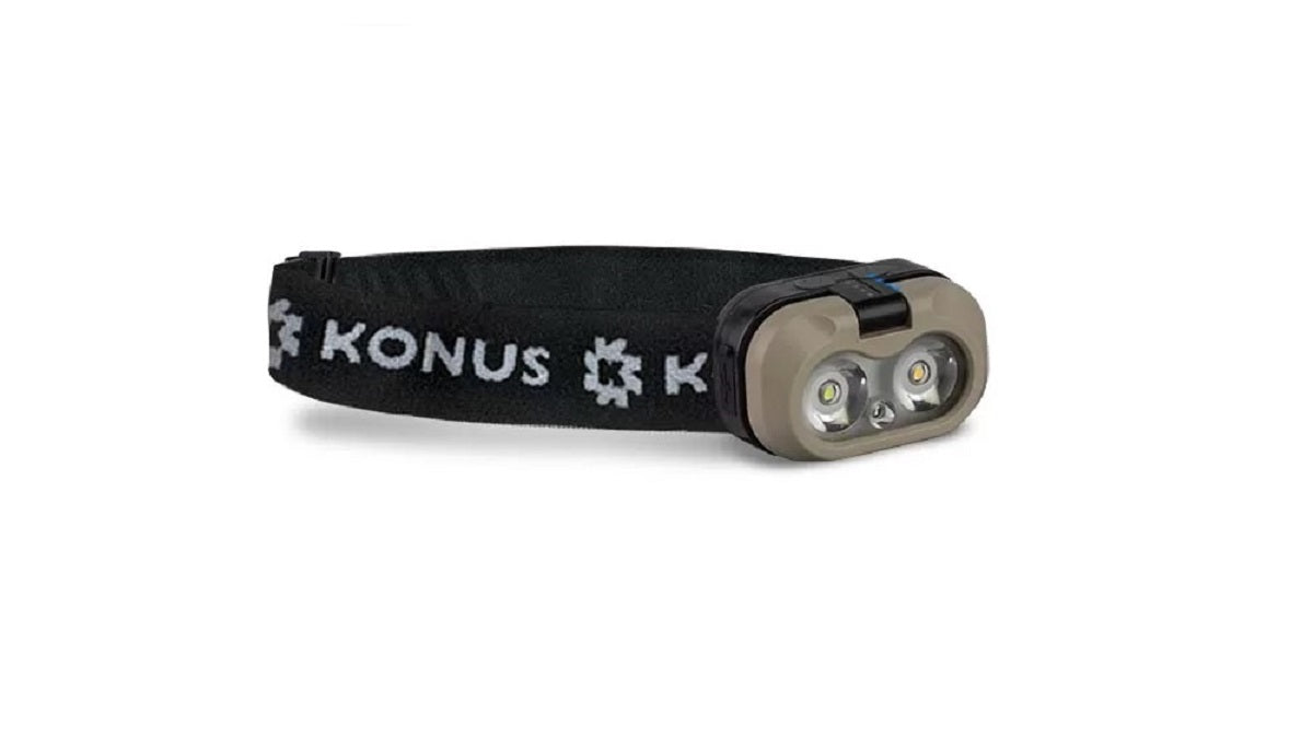 Konus Linterna Frontal Konusflash-8 450 Lúmenes Recargable con Sensor Movimiento