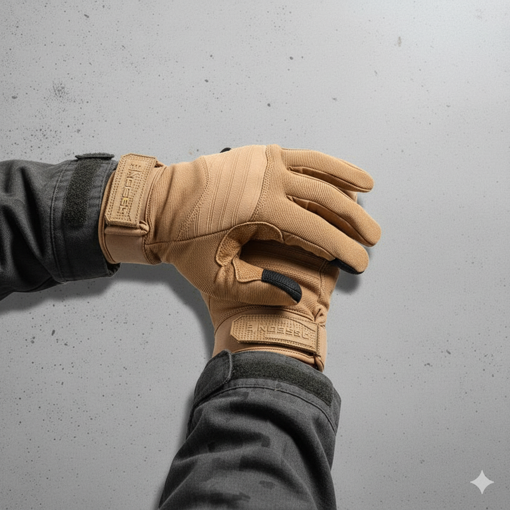 Guantes DEFCON5 SSK5 Coyote Tan Corte Nivel 5 con Armor-Tex