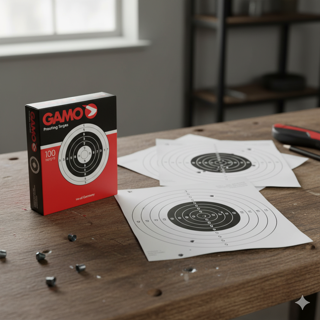 Сaja de 100 Dianas de Tiro Blancas y Negras para Practica y Entrenamiento