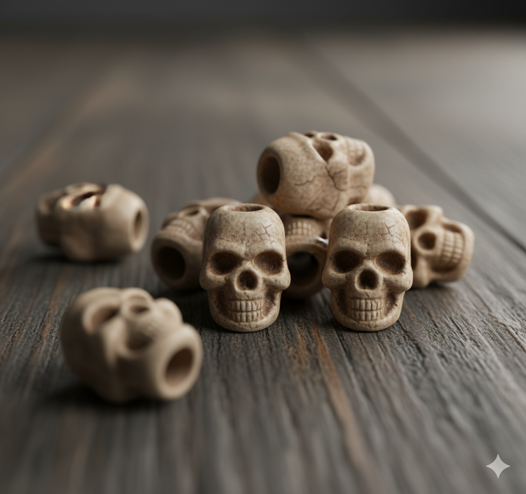 Cordel Stopper Skull Coyote | Topes de Cordón Tácticos con Calavera