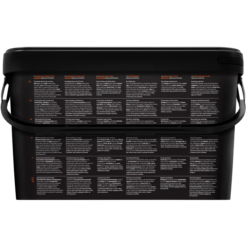 Weekpack Tango Tactical Foodpack 21 Comidas Gourmet Liofilizadas para 7 Días Outdoor